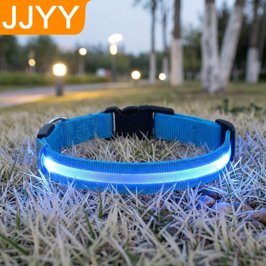 Pet Supplies In Bulk - Nylon Reflective LED Dog Collar Light