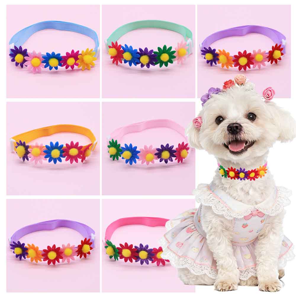 Pet Supplies In Bulk - 50PCS Colorful Dog Bowties Flower Accessories