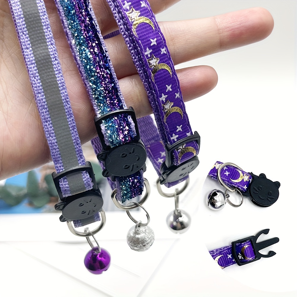 Pet Supplies In Bulk - Adjustable Reflective 3-Pack Cat Collars -