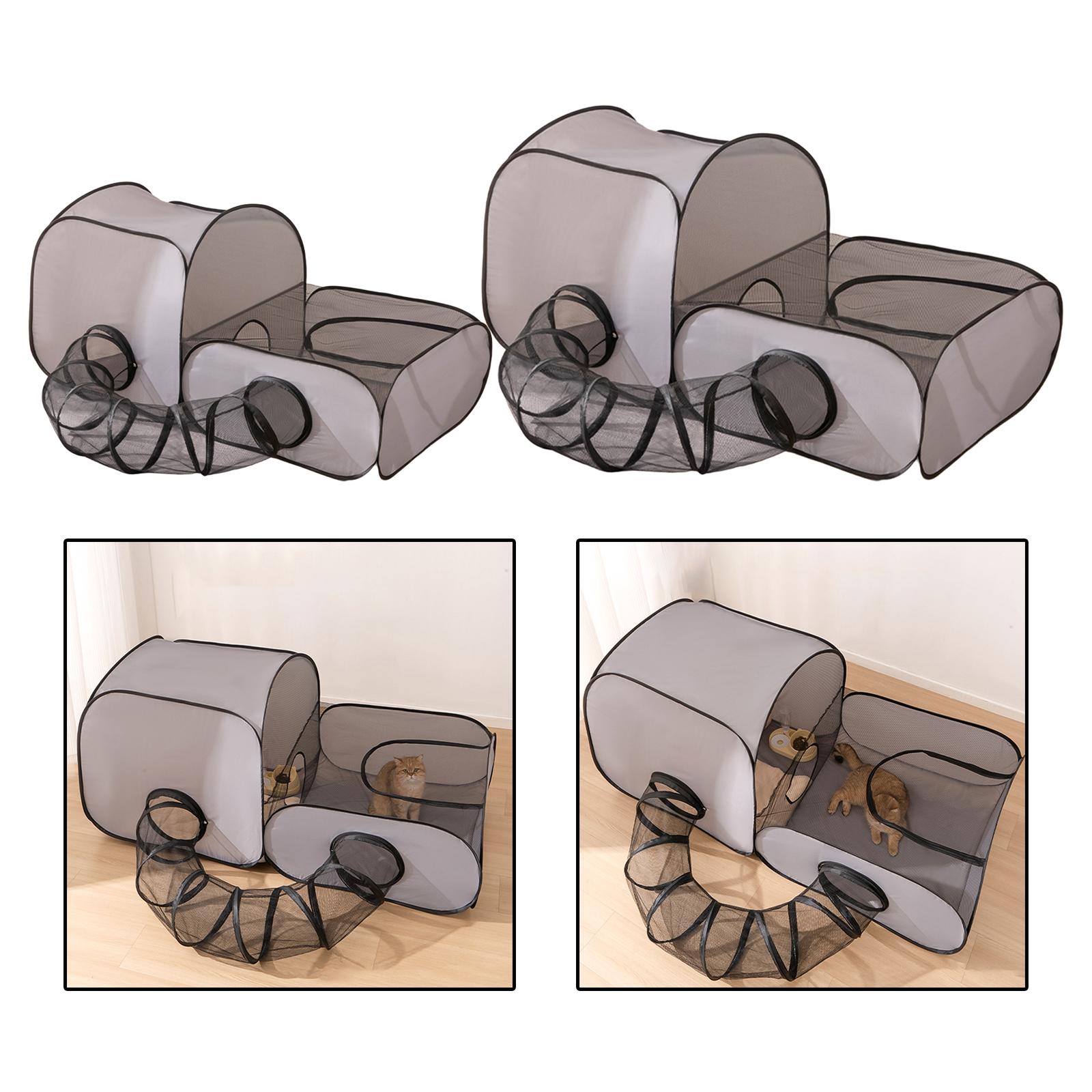 Interactive Cat Toy - Cat Tube Tunnel Cage House Folded