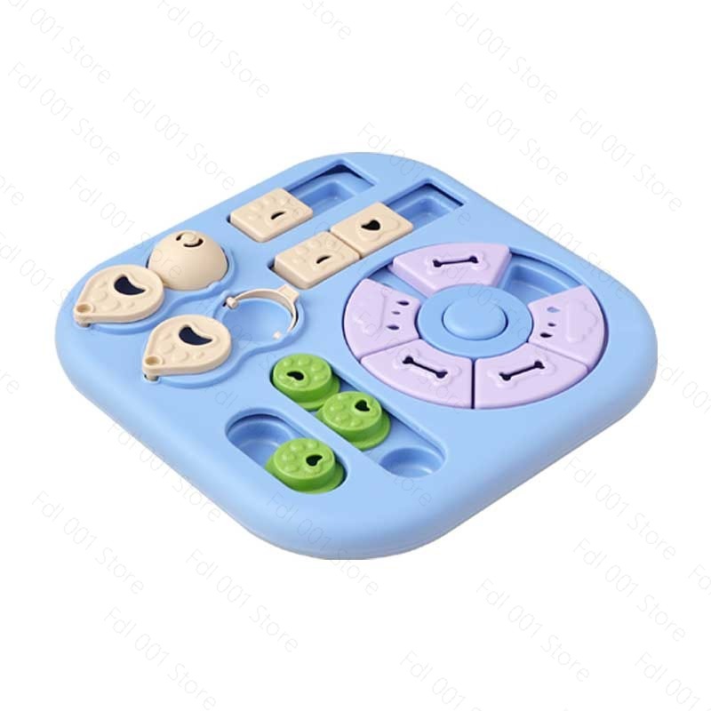 Interactive Cat Toy - Square interactive pet feeding toys slow