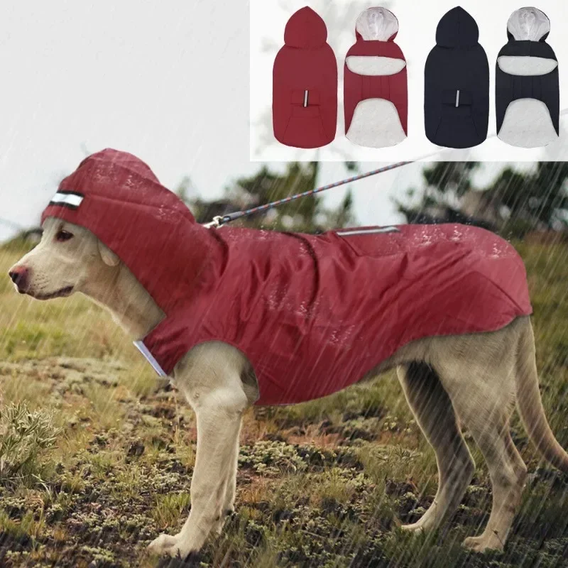 Medium Large Dogs Waterproof H - огляд і ціна Dog Raincoat