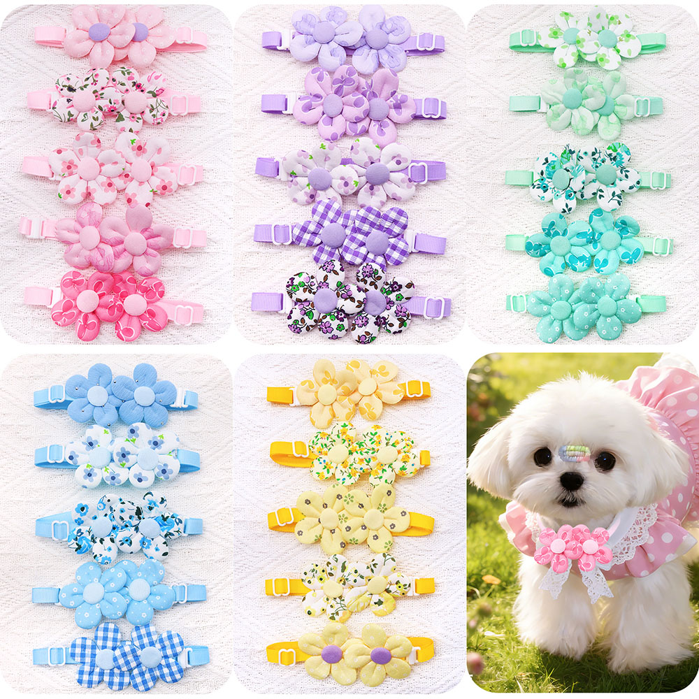 10PCS Flower Shape Sweet Dog B - огляд і ціна Pet Supplies In Bulk