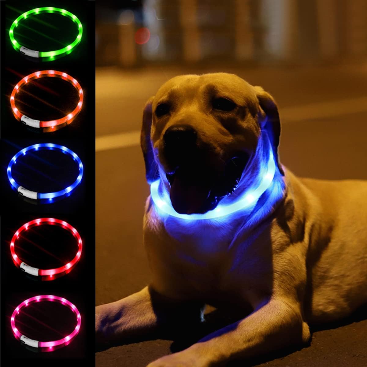 Silicone LED Dog Collar,USB Re - огляд і ціна Pet Supplies In Bulk