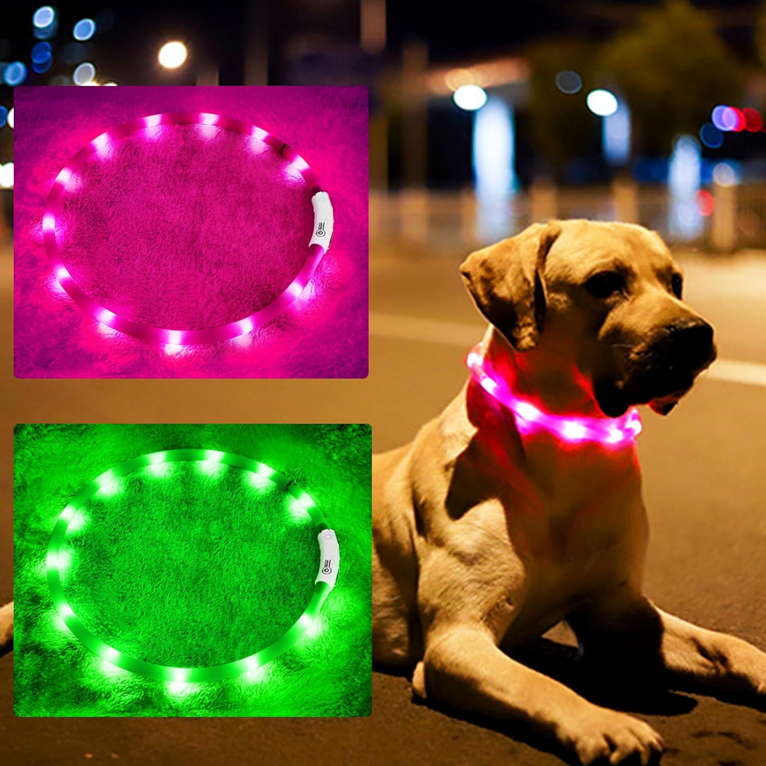 Silicone LED Dog Collar,USB Re - огляд і ціна Pet Supplies In Bulk
