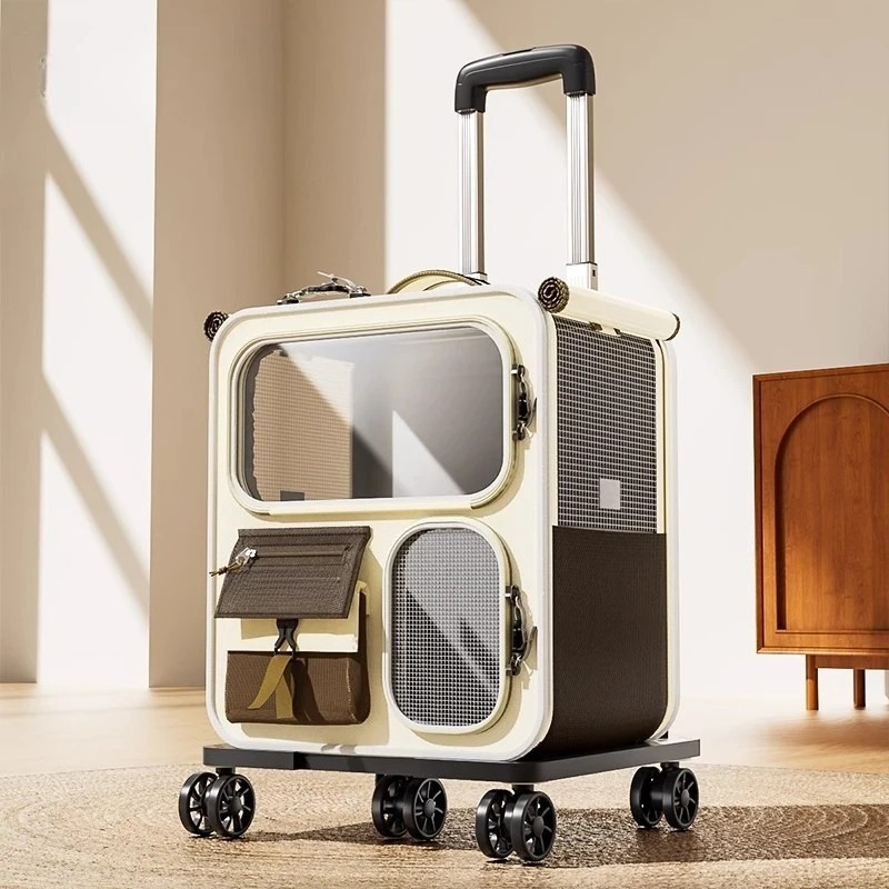 Rolling Cat Carrier with Wheel - огляд і ціна Pet Stroller Carrier