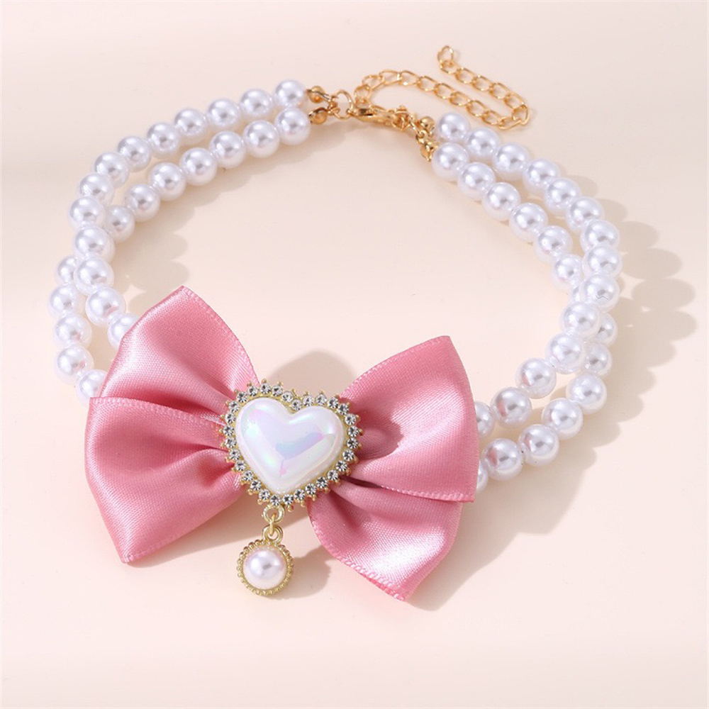Dog Cat Pearl Collar Necklace  - огляд і ціна Pet Supplies In Bulk