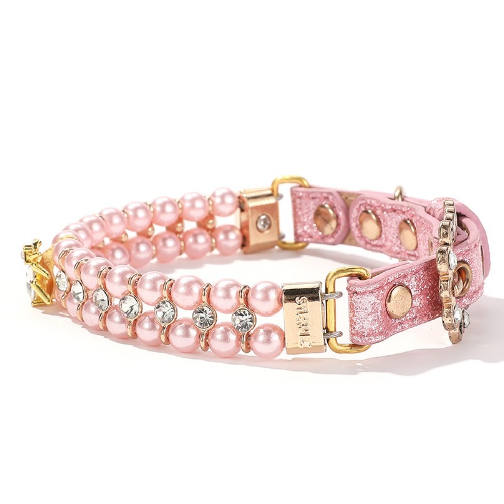 Adjustable Dog Cat Pearl Colla - огляд і ціна Pet Supplies In Bulk