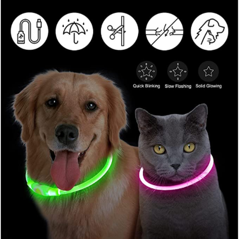 USB Rechargeable Luminous Coll - огляд і ціна Pet Supplies In Bulk
