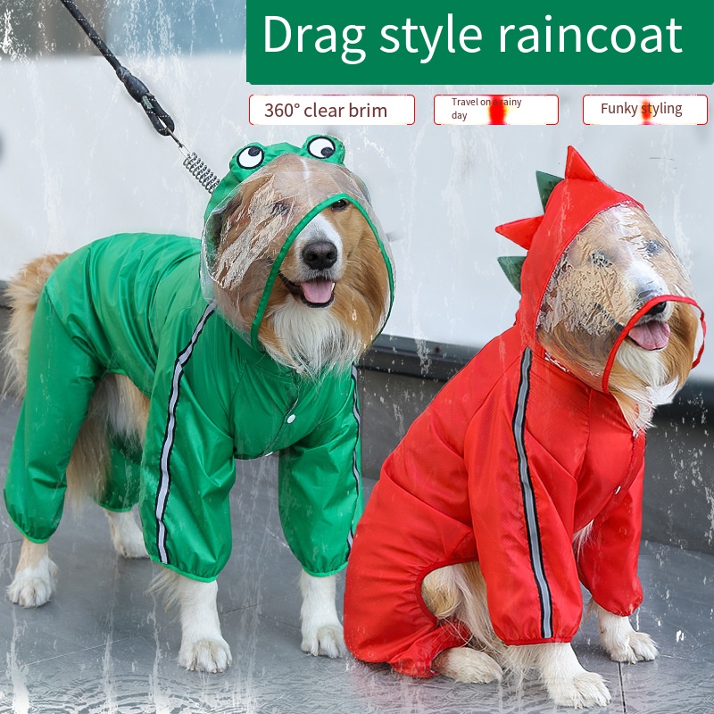 Dog Raincoat Waterproof Dogfac - огляд і ціна Dog Raincoat