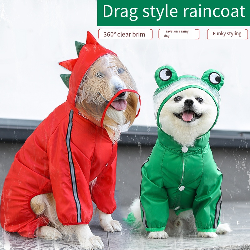 Dog Raincoat Waterproof Dogfac - огляд і ціна Dog Raincoat