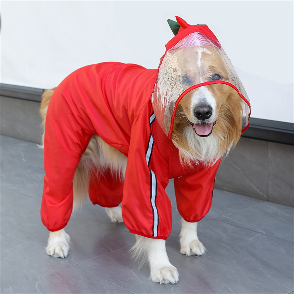 Dog Raincoat Waterproof Dogfac - огляд і ціна Dog Raincoat