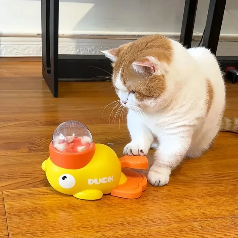 Yellow Duck-Shaped Interactive - огляд і ціна Interactive Cat Toy