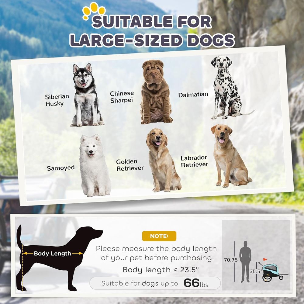 2-in-1 Dog Bike Trailer Pet St - огляд і ціна Pet Stroller Carrier