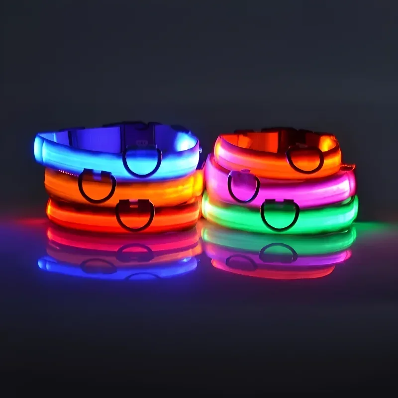 Dog Collar Nylon LED Night Saf - огляд і ціна Pet Supplies In Bulk