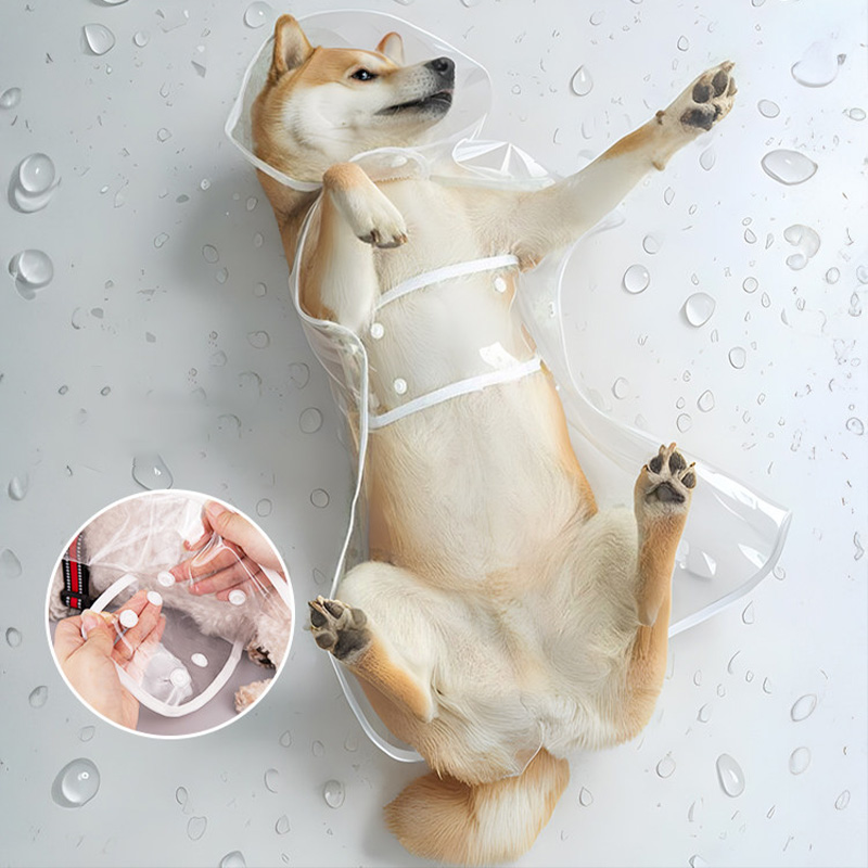 XS-8XL Pet Raincoat Transparen - огляд і ціна Dog Raincoat