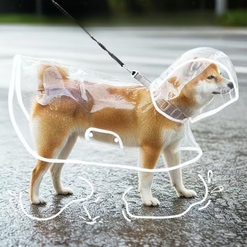 XS-8XL Pet Raincoat Transparen - огляд і ціна Dog Raincoat