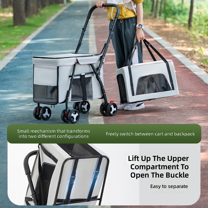 Double-layer Pet Cart, Separat - огляд і ціна Pet Stroller Carrier