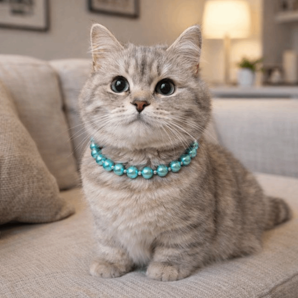 Adjustable Pet Pearl Necklace  - огляд і ціна Pet Supplies In Bulk