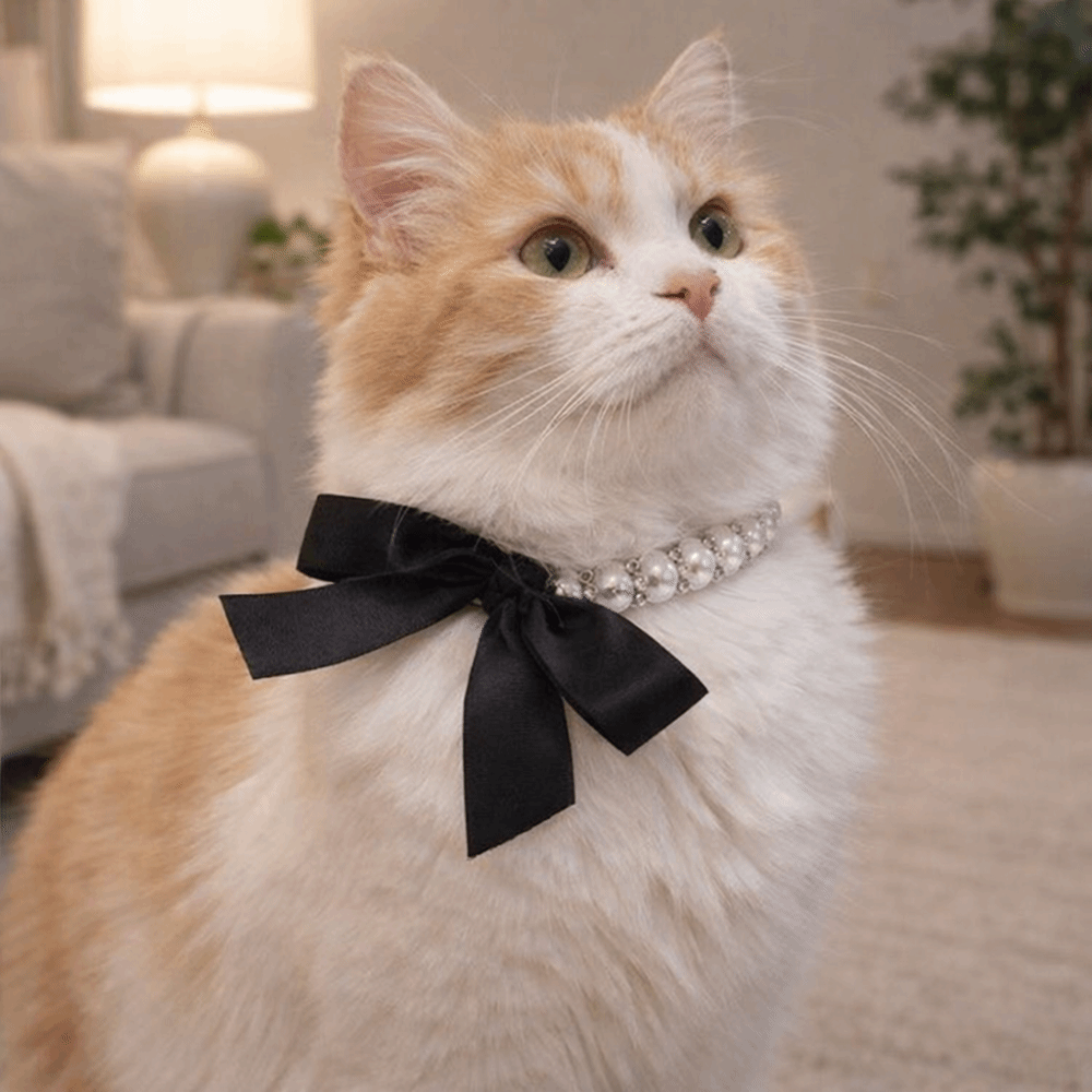 Adjustable Pet Pearl Necklace  - огляд і ціна Pet Supplies In Bulk